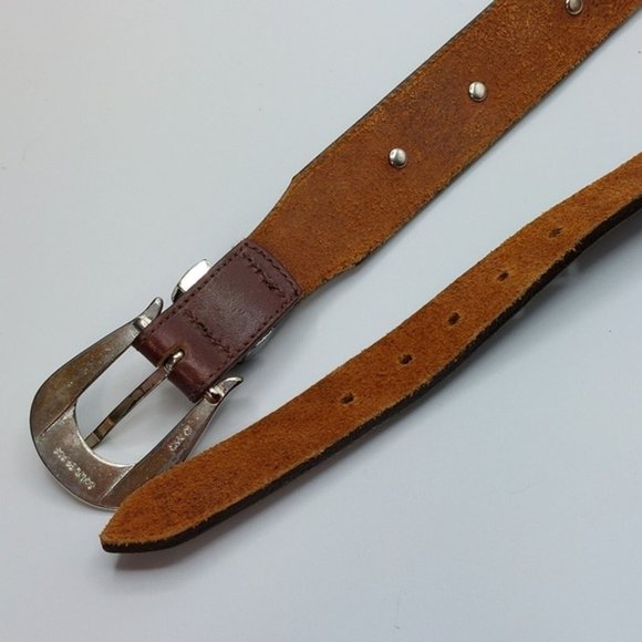 Brighton Honest Leather Concho Belt Size 28 Animal Zebra Elephant Tiger Bear - Picture 5 of 9